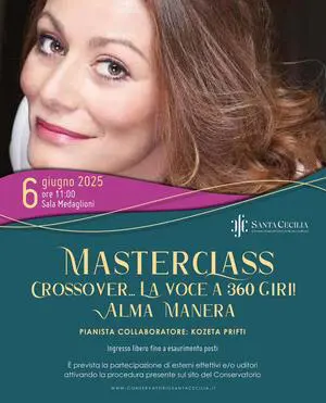 Roma, al Santa Cecilia Alma Manera svela i segreti della voce a “360 Giri” Roma, al Santa Cecilia Alma Manera svela i segreti della voce a “360 Giri”