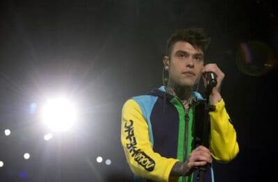 Italian rapper Fedez in concert