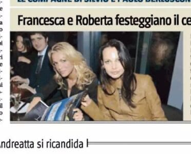 FRANCESCA PASCALE E ROBERTA CORONGIU FOTOGRAFATE INSIEME PER L’ANNIVERSARIO DEL CENTRO MEDICO LOMBARDO