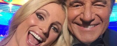 MICHELLE HUNZIKER E CHRISITAN DE SICA A STRISCIA LA NOTIZIA: ‘TROPPO BELLO TORNARE A LAVORARE CON LUI’