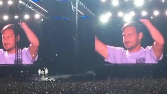 Totti torna a Olimpico per Tiziano Ferro