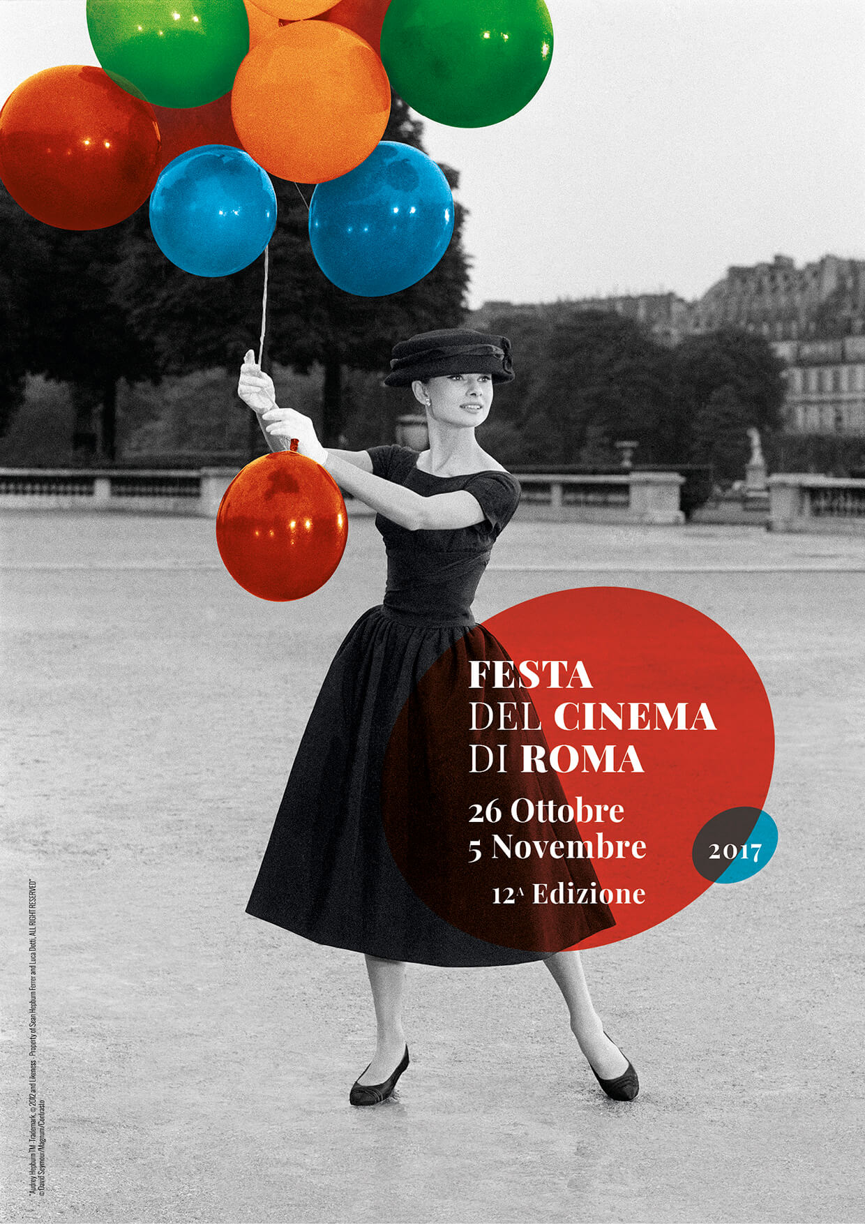 Audrey Hepburn sul manifesto della dodicesima edizione della Festa di Roma