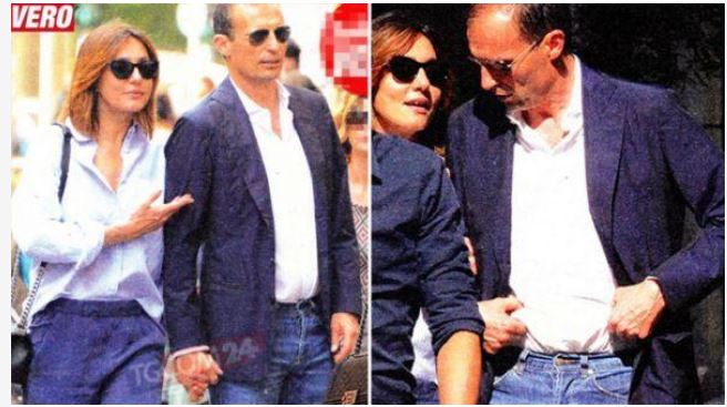 Ambra e Allegri toccano… le maniglie dellʼamore