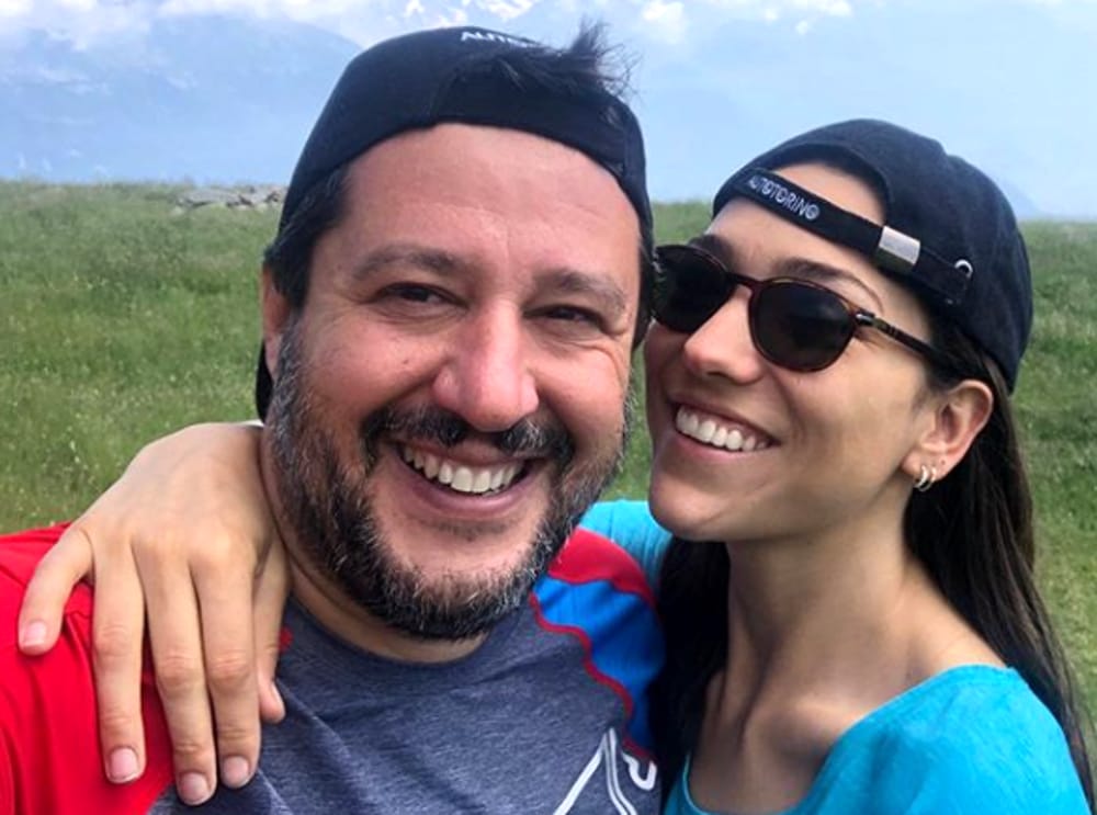 Matteo Salvini e gli auguri social alla fidanzata Francesca Verdini