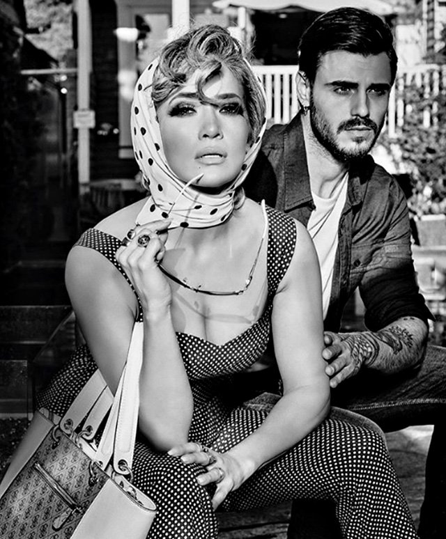 Francesco Monte insieme a Jennifer Lopez, l’ex tronista protagonista di una campagna pubblicitaria internazionale con la star di Hollywood