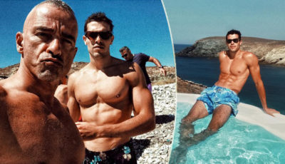 Eros Ramazzotti è in vacanza con la figlia Aurora Ramazzotti e il ‘genero’ Goffredo Cerza