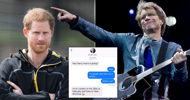 Harry e il «duetto» con Jon Bon Jovi (annunciato da una chat)