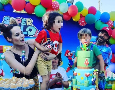Laura Chiatti e Marco Bocci festeggiano il compleanno del figlio Pablo: party a tema Super Mario per il piccolo di casa.