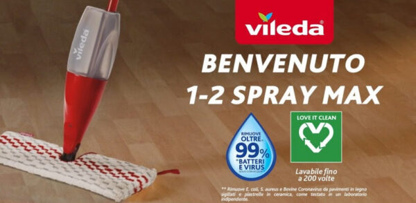 Vileda| la nuova campagna televisiva di lancio di Vileda 1-2 Spray Max – on air dal 21 febbraio