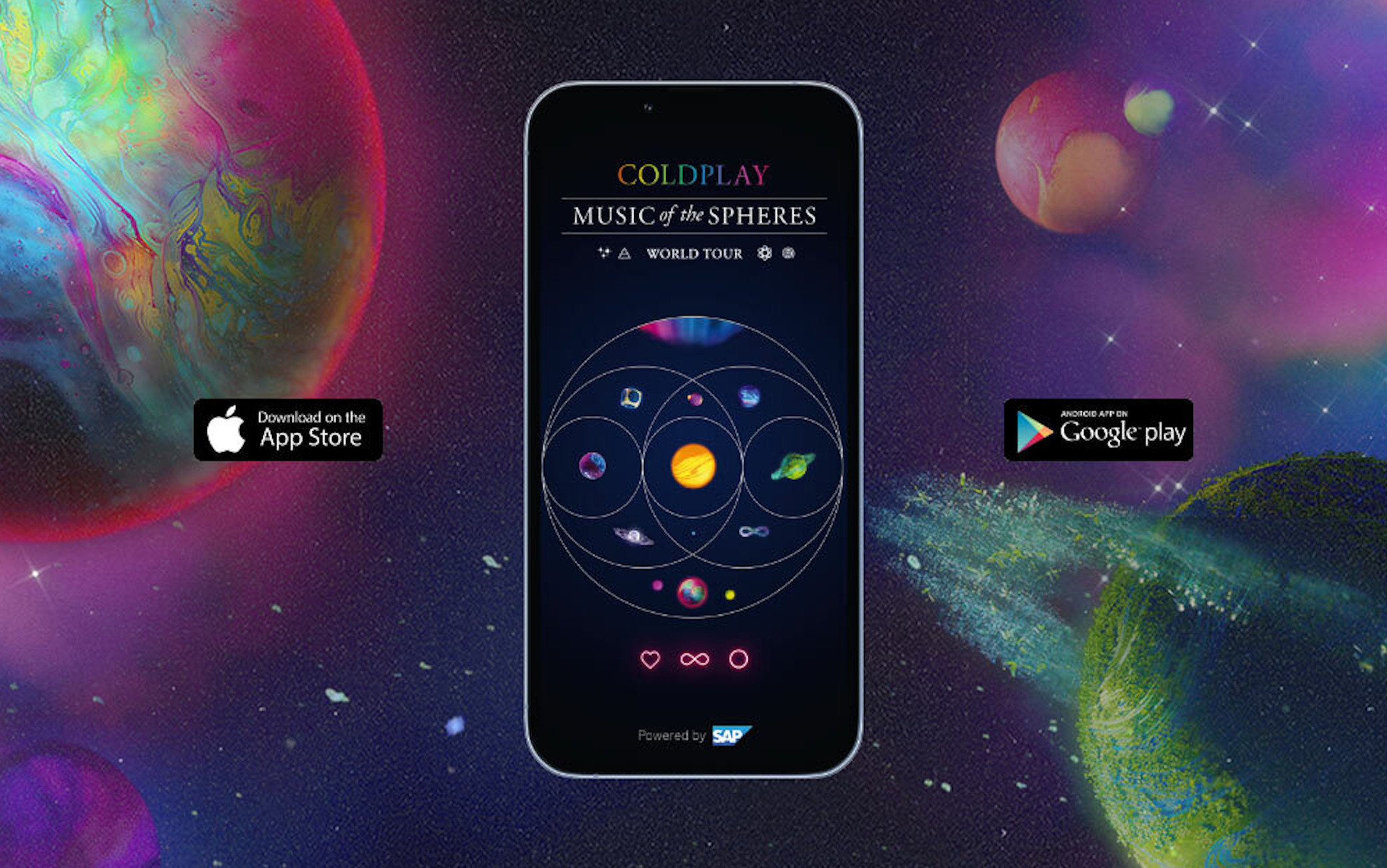 Coldplay, l’app per il tour di ‘Music of the Spheres’ per fare inquinare meno i fan