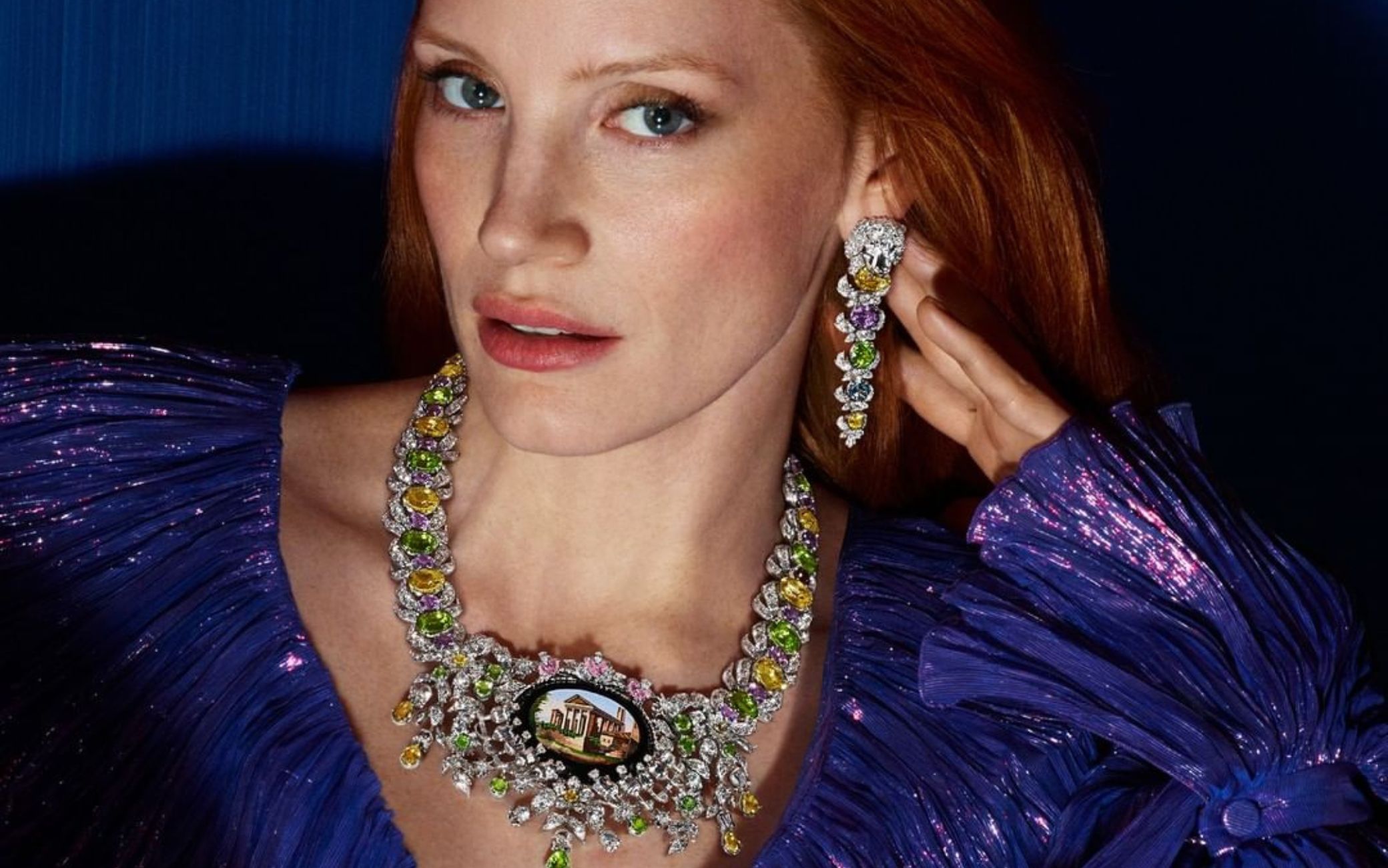 Jessica Chastain protagonista della nuova campagna Gucci