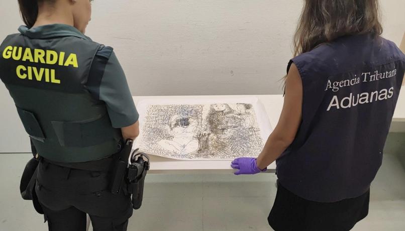 Fermato all’aeroporto di Ibiza: in valigia aveva uno schizzo di Picasso del valore di 450 mila euro