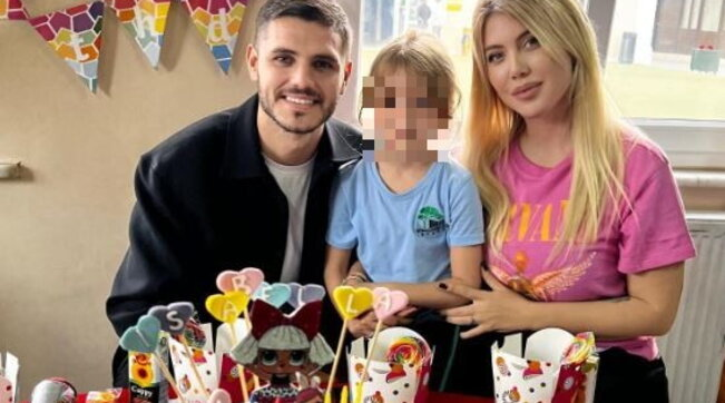Wanda Nara e Mauro Icardi insieme alla festa di Isabella