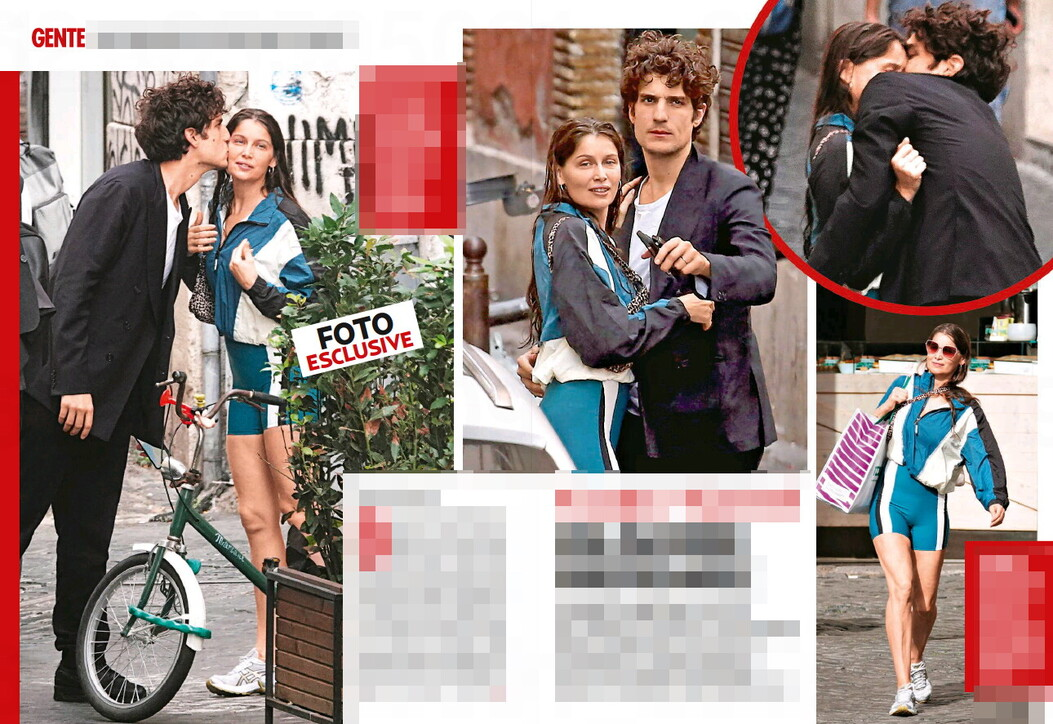 Laetitia Casta e Louis Garrel, baci irrefrenabili per strada Laetitia Casta e Louis Garrel, baci irrefrenabili per strada