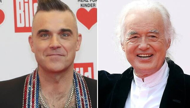 Robbie Williams e Jimmy Page, lite tra vicini per colpa di una staccionata