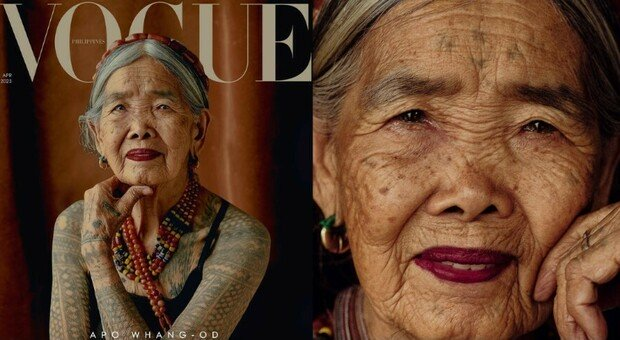 Tatuatrice filippina di 106 anni è la cover star più anziana mai comparsa su Vogue