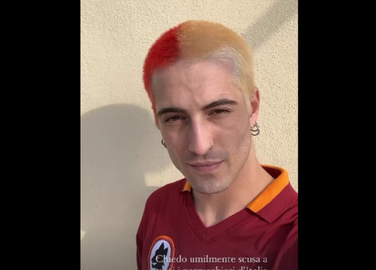 Damiano David e il nuovo colpo di testa: l’hairstyle per la sua Roma in Europa League