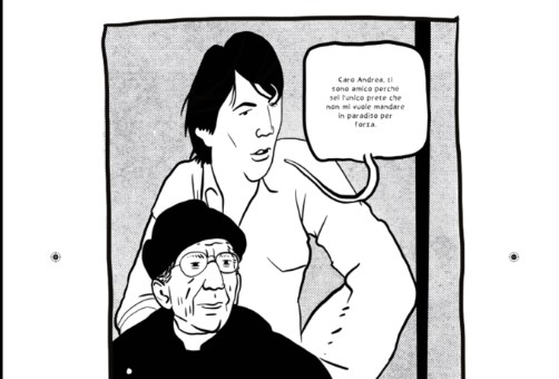 È in libreria “Allargo le braccia e i muri cadono. Don Gallo e i suoi ragazzi”, la graphic novel di Claudio Calia