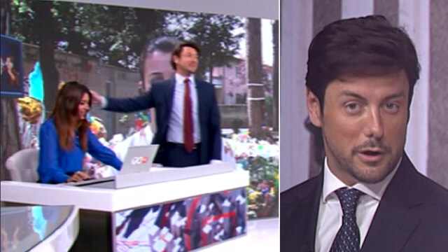 Andrea Giambruno dice parolacce e flirta con la collega: il clamoroso fuori onda Andrea Giambruno dice parolacce e flirta con la collega: il clamoroso fuori onda