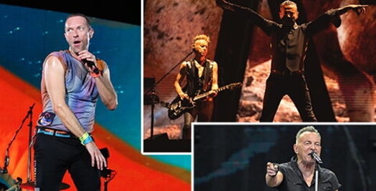 Coldplay, Springsteen, Depeche Mode per un 2024 di grandi live
