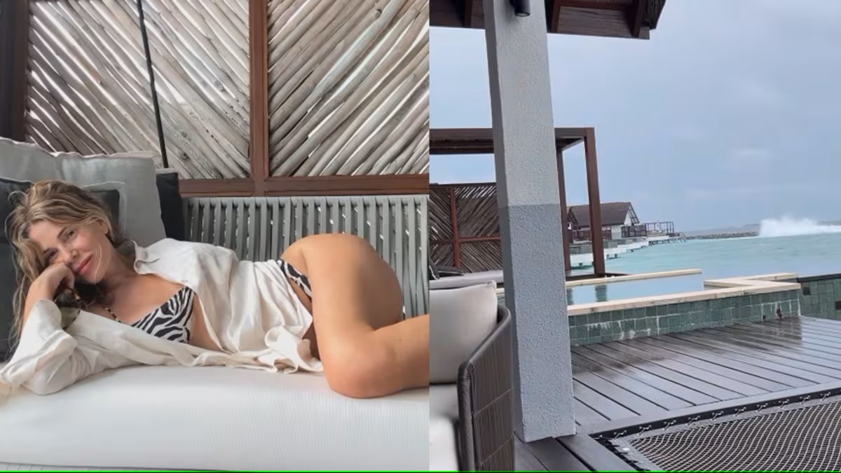 Alessia Marcuzzi in vacanza alle Maldive insieme alla figlia