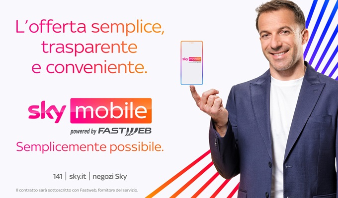 Alessandro Del Piero è il testimonial di Sky Mobile Powered by Fastweb Alessandro Del Piero è il testimonial di Sky Mobile Powered by Fastweb