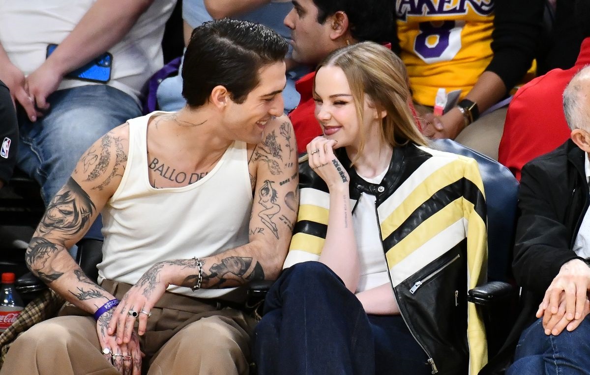 Damiano e Dove insieme alla partita dei Lakers 