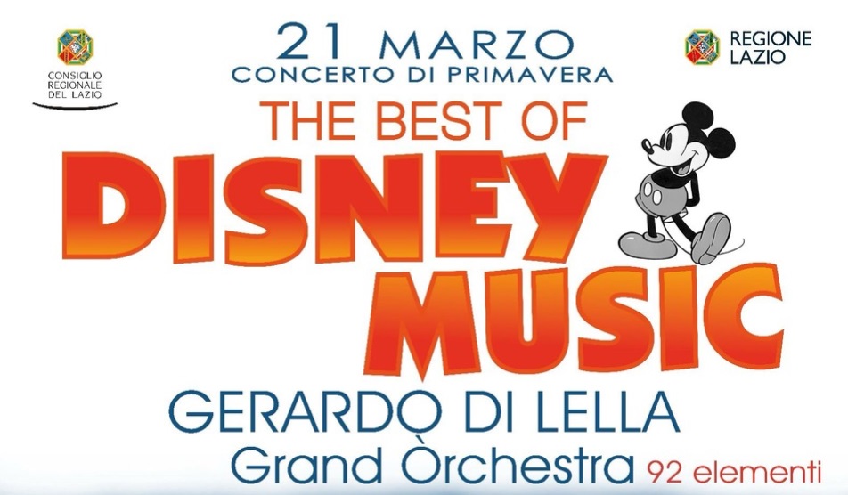 “The best of Disney Music”: il 21 marzo a Roma il concerto evento con il Maestro Gerardo Di Lella per celebrare i 100 anni di Disney
